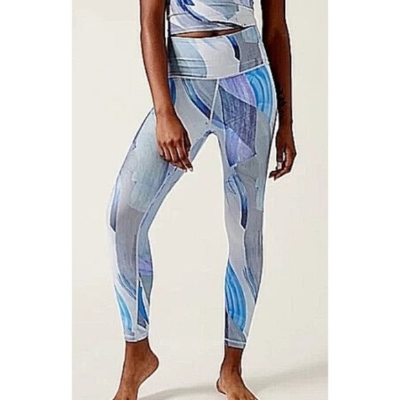 Athleta Elation 7/8 Tight Legging Vibrance Snowfall Blue - Picture 3 of 8